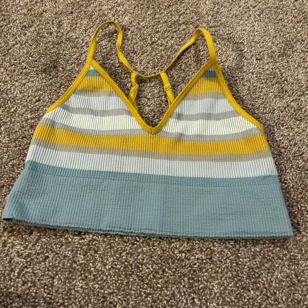 Anthropologie Striped Bra Top